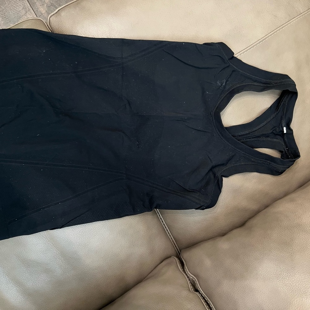 Black Athleta Racerback Tank Top